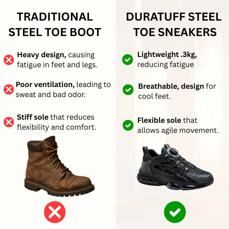 "Rocky" Steel Toe Work Shoe